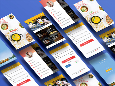 Food App - WIP android app design food google graphic design graphics ios screens ui user interface design ux