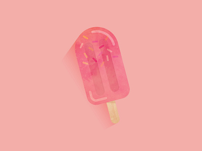 Icy Popsicle adobeillustator branding clean creative design dribbble food graphic design ice cream icepopsicle icon illustration minimal print sweet vectorillustration