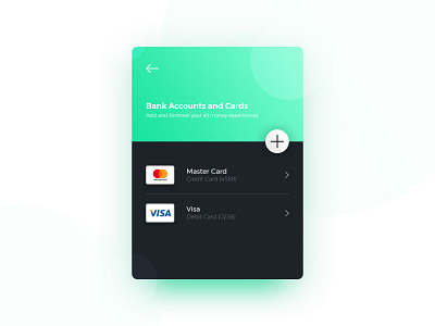 Bank Accounts Details UI