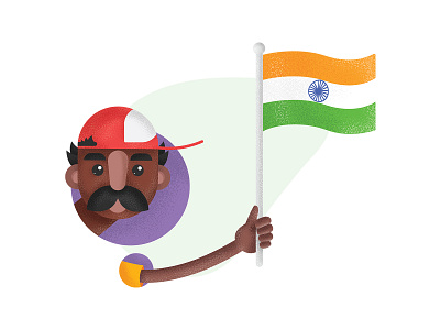 Happy Republic Day branding cartoon design character design clean dribbble flat graphic design halftones icon illustration india logo man mascot mascot logo modern northernuts republic day texture vector