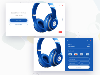 Beats Audio Product & Checkout audio beats beats by dre checkout clean design ecommerce icon minimal product page typography ui ux