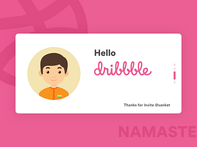 Hello Dribbble debute shot