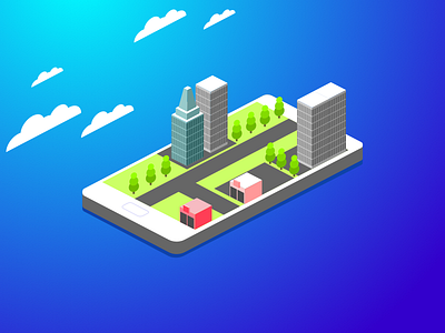 Isometric Illustration illustration isometric mobile