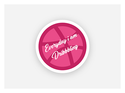 Dribbble sticker