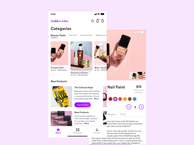 Beauty Product App app beauty iphonex minimal