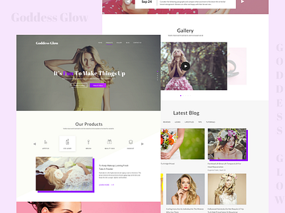 Beauty Product Landing Page landingpage website