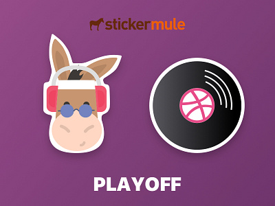 Sticker mule festival playoff festival playoff stickers