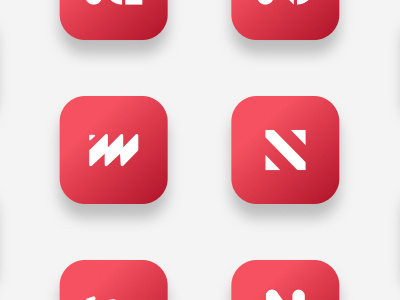 Logo explorations for a new app branding exploration icon logo minimal n newsapp vector