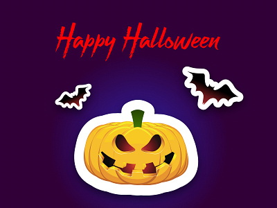 Happy Halloween halloween pumpkin stickers