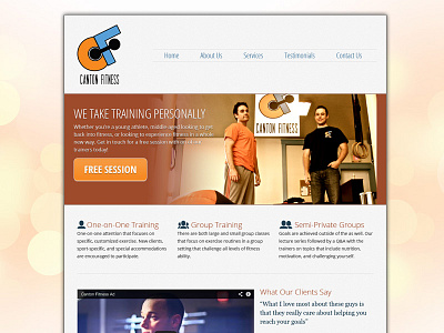 New Canton Fitness Homepage