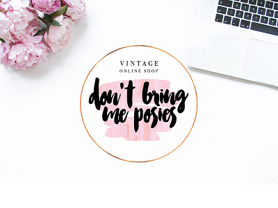 'Don't bring me posies' logo