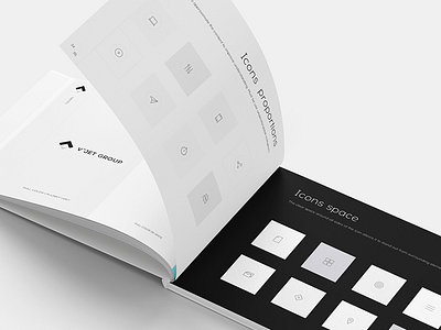 Brand Book black and white book brand brand book brand identity graphic design grid icon logo minimalism print style guide