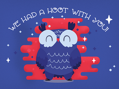 Hoot hoot! cute design fun illustration kids kids illustration owl twinkles vector