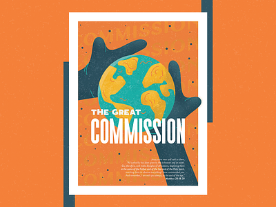 The Great Commission bible verse church church poster illustration jesus kids poster kids sermon poster sermon art sermon series sermon title typography vector