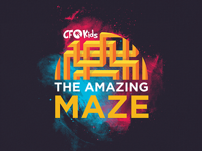 The Amazing Maze church illustration kids illustration kids sermon sermon art sermon series sermon title typography vector