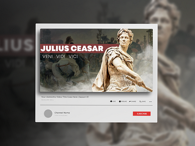 YouTube Yhumbnail design | Ancient Rome