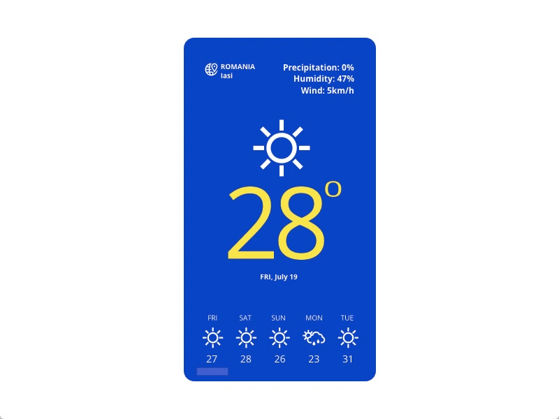 #adobexd weather app