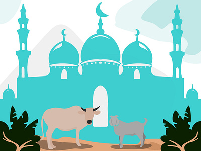 Happy Eid Al-Adha Mubarak branding design eid graphic design illustration mubarak muslim vector