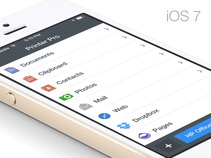 Printer Pro - iOS 7 Ready app apple application device dropbox ios ios7 ipad iphone printer pro readdle