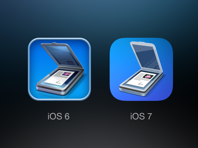 Scanner Pro - iOS 7 icon app comparison device icon ios ipad iphone pro readdle scanner