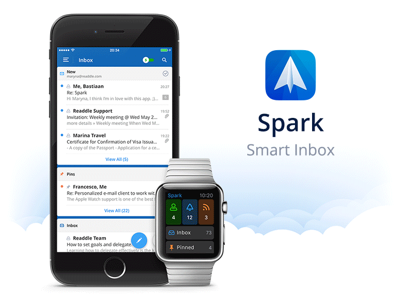 Spark by Readdle client email free icon inbox iphone personalization readdle search smart spark widget