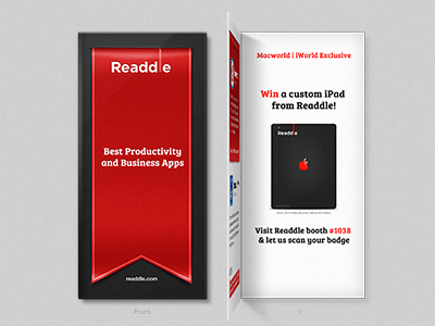 Booklet for Macworld | iWorld 2012 booklet ipad iworld macworld printed readdle red ribbon