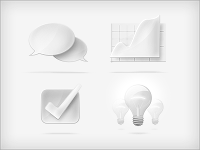 Grayscale icons bubble chat checked gray grayscale icon lamp readdle