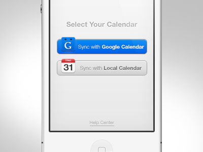 Calendars dialog