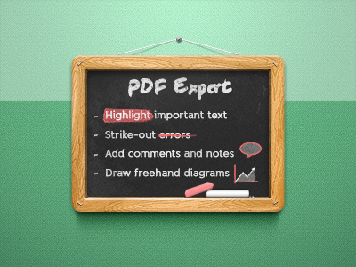 PDF Expert in Education app application chalk desk ipad iphone pdf expert readdle school wood