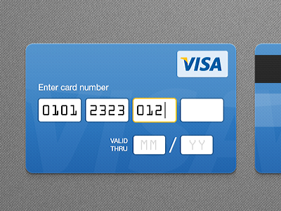 Credit card form card cards credit debit enter mastercard number pay payment screen system visa