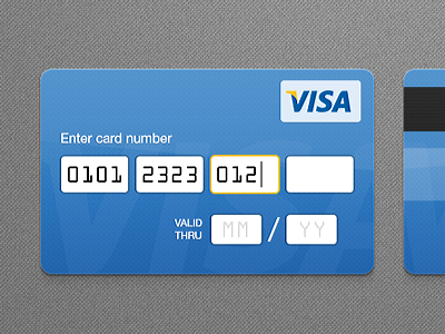 Credit card form