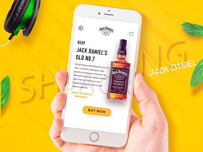 Drink App apps booking drink mobileapps online shopping yellow