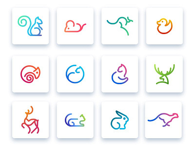Animal Icon Set by Shashi Kant Kaundanyaa on Dribbble