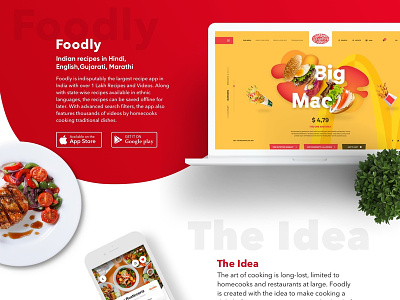 Foodly app dribbble food app illustration online ui ux