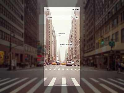 #dailyui #020 Location Tracker 020 cafe camera coffee dailyui figma location street tracker ui