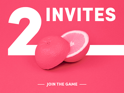 2 invites! debut dribbble invite first shot fruit get invite invitation invite