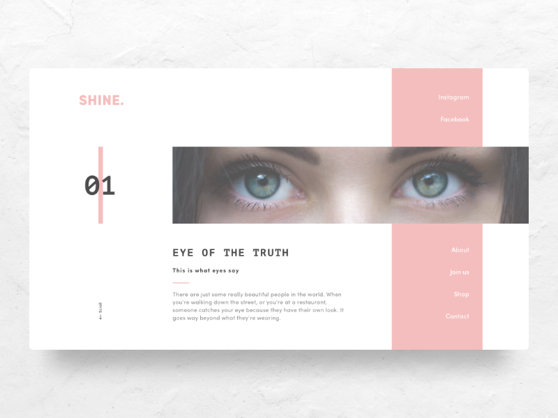 Shine Landing Page by Alberto Bianchini on Dribbble