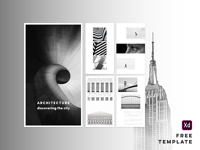 Free Template - Adobe XD adobe adobe xd design free instagram layout stories template theme ui xd