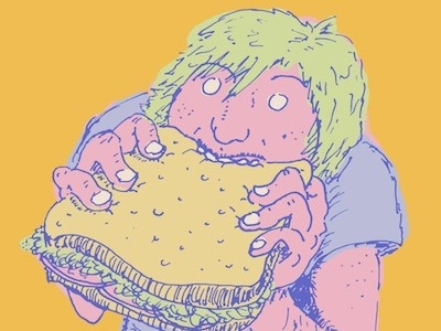 Mmm, samwich drawing illustration sandwich