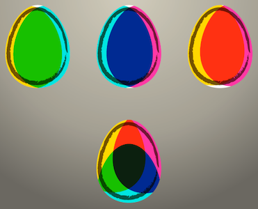 CMYK eggs