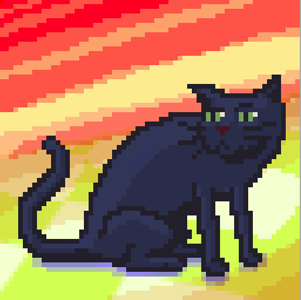 Pixel Edgar animal cat drawing edgar illustration photoshop pixel