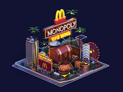 McDonald's - Monopoly Nightime Edition