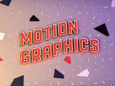 Motion Graphics 3d 80s gradient graphics motion render retro type typography