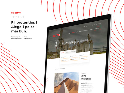 CELCO - redesign website color concept lines minimal new photoshop redesign ui user experience user interface ux web design website