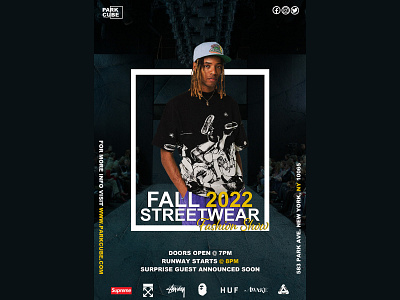 Event Flyer design fashion flyer graphic design photoshop streetwear typography