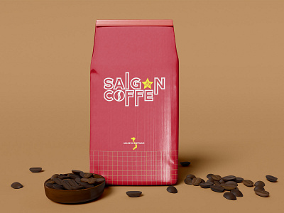Saigon Coffee branding coffee design graphic design logo typography vector