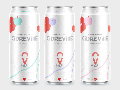 Cidreville alcohol apple beverage branding cider cidre city montreal packaging