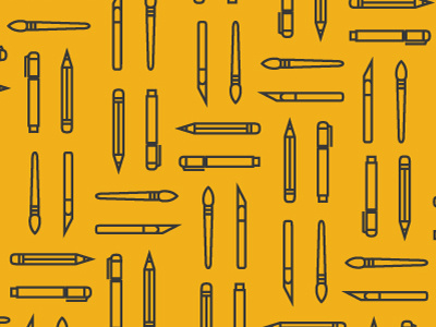Design Tools brush design tools exacto knife icon illustration micron pen paint brush pen pencil