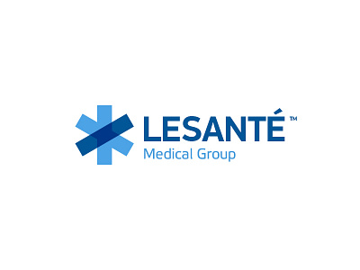 leSanté Logo asterisk identity logo medicine minimal