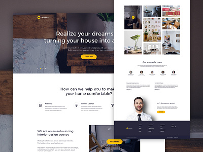 Decoretti — Home Page agency clean design home interior landing minimalist studio ui ux web